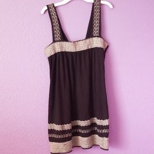BCBGMAXAZRIA Tunic Boho style top/dress embroidery